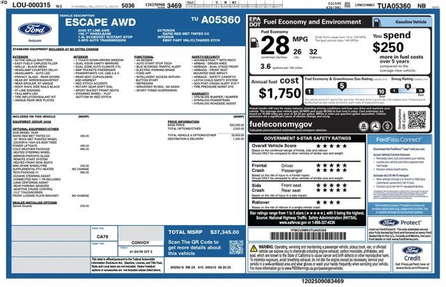 2026 Ford Escape ST-Line