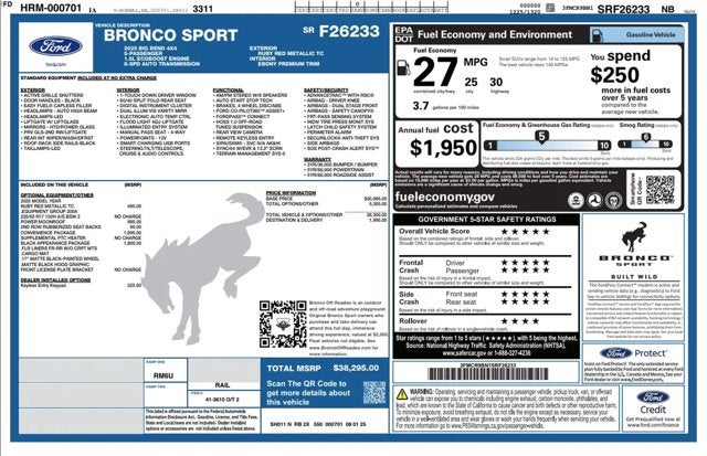 2025 Ford Bronco Sport Big Bend